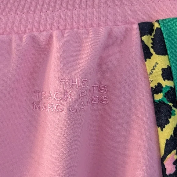 Marc Jacobs Pink Track Pants with Leopard Stripe - Picture 6 of 9